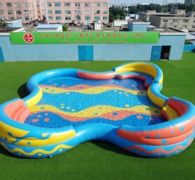 Pool4-034 Irregular Shaped Inflatable Pool