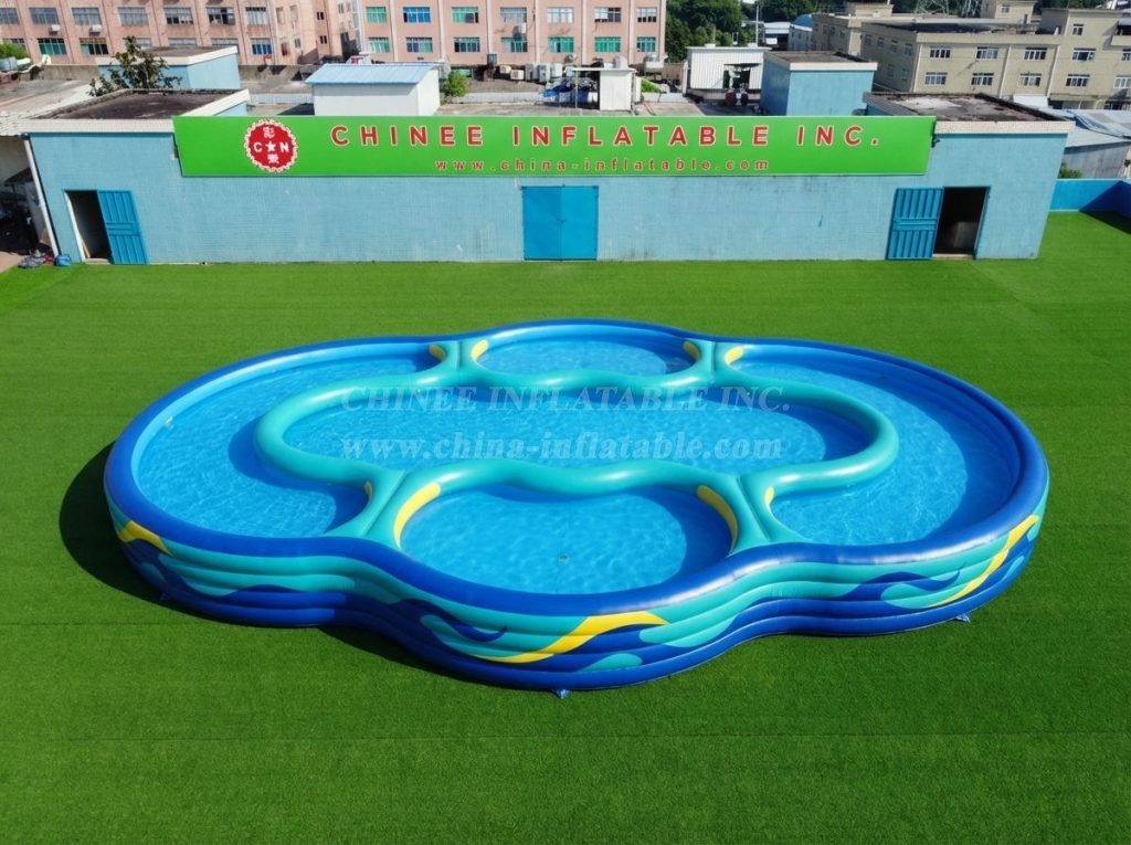 Pool4-035 Irregular Shaped Inflatable Pool