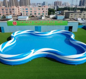 Pool4-046 Irregular Shaped Inflatable Pool