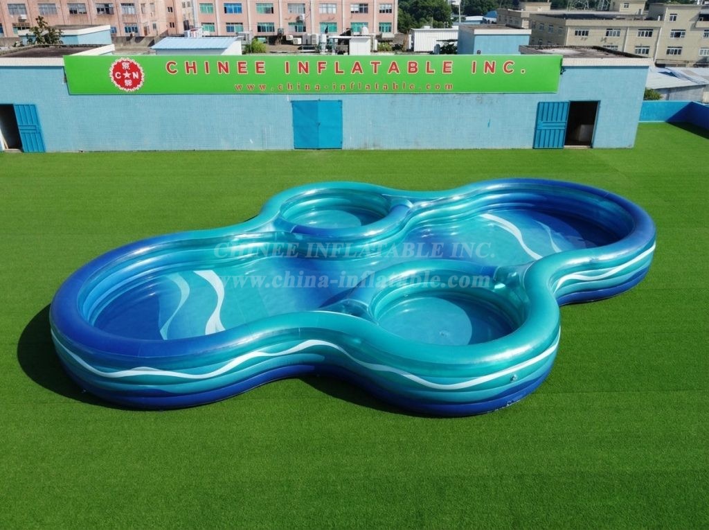 Pool4-052 Irregular Shaped Inflatable Pool
