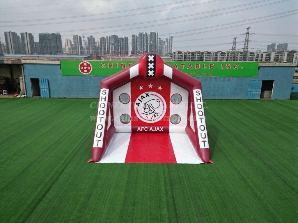 T11-7007 Ajax Amsterdam Theme Inflatable Football Shoot Out Game