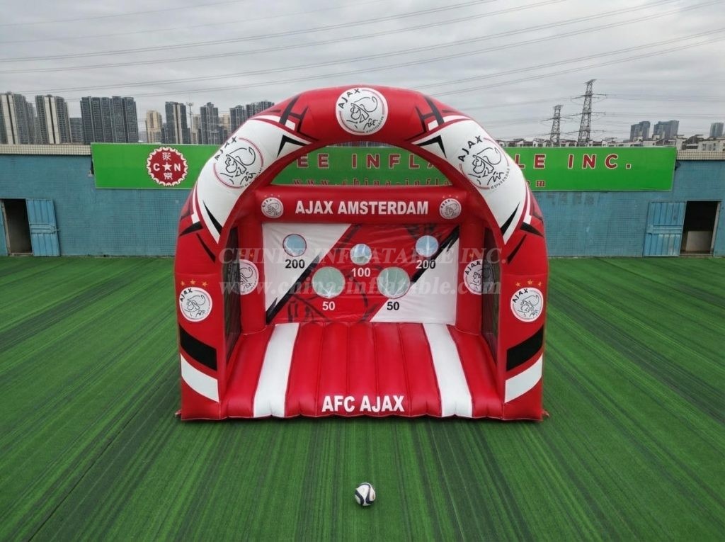 T11-7014 Ajax Amsterdam Theme Inflatable Football Shoot Out Game