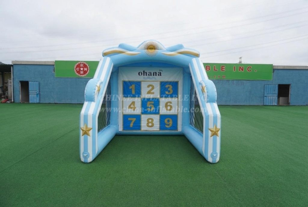 T11-7018 Argentina National Team Theme Inflatable Football Shoot Out Game