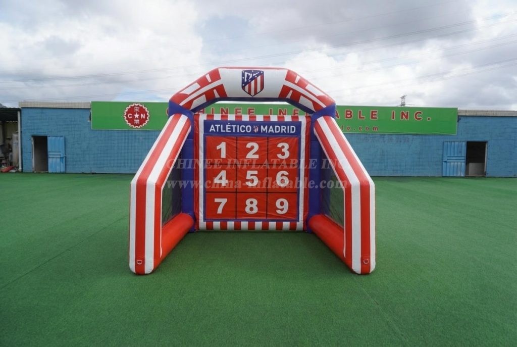 T11-7035 Atletico Madrid Theme Inflatable Football Shoot Out Game