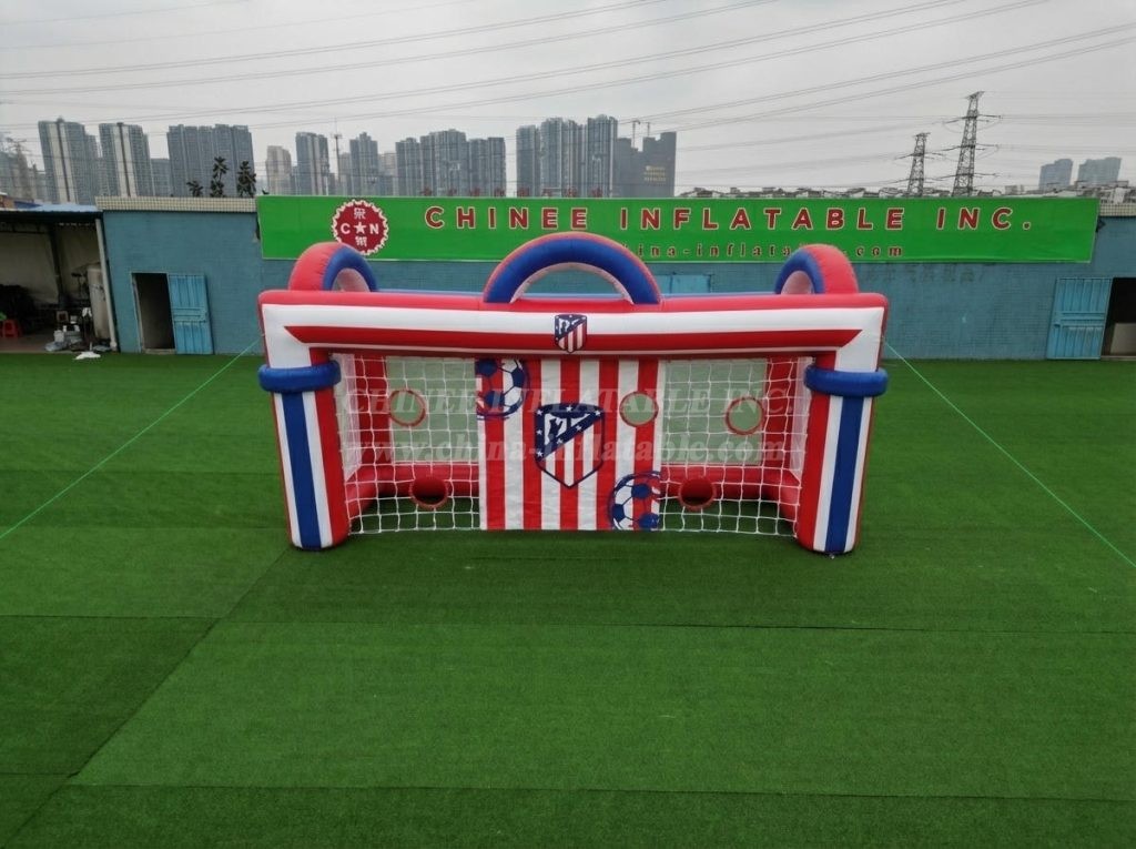 T11-7037 Atletico Madrid Theme Inflatable Football Shoot Out Game