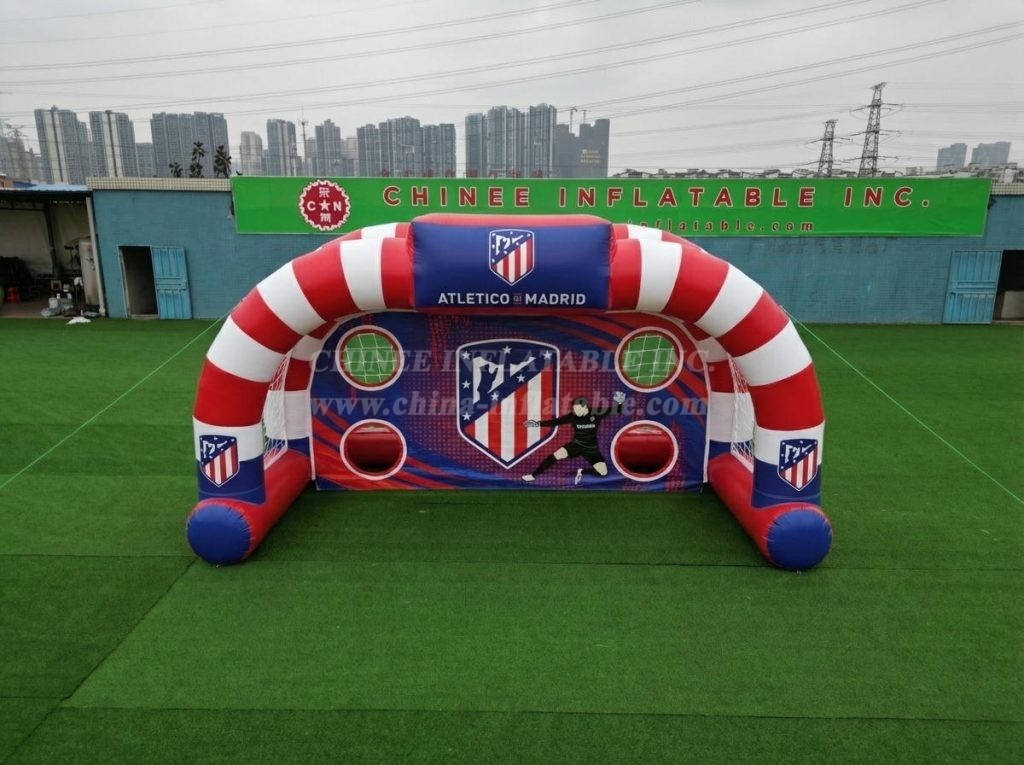 T11-7038 Atletico Madrid Theme Inflatable Football Shoot Out Game