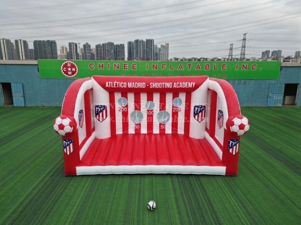 T11-7042 Atletico Madrid Theme Inflatable Football Shoot Out Game