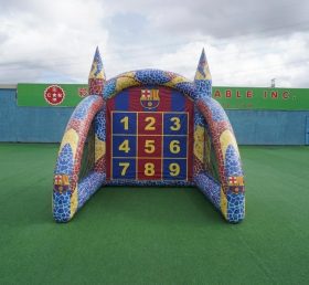 T11-7045 Barcelona Theme Inflatable Football Shoot Out Game