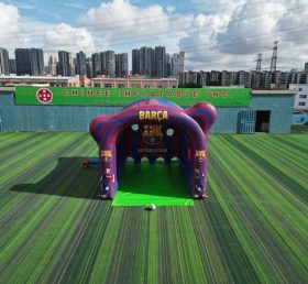 T11-7050 Barcelona Theme Inflatable Football Shoot Out Game