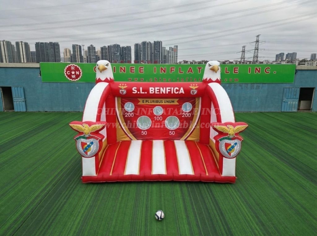 T11-7070 Benfica Theme Inflatable Football Shoot Out Game