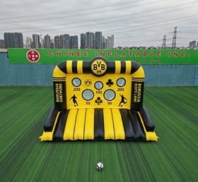 T11-7081 Borussia Dortmund Theme Inflatable Football Shoot Out Game