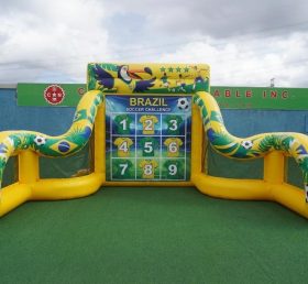 T11-7085 Brazil National Team Theme Inflatable Football Shoot Out Game