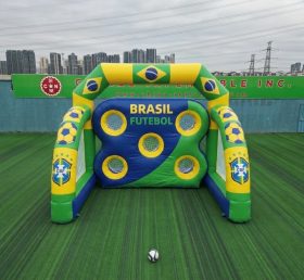 T11-7099 Brazil National Team Theme Inflatable Football Shoot Out Game