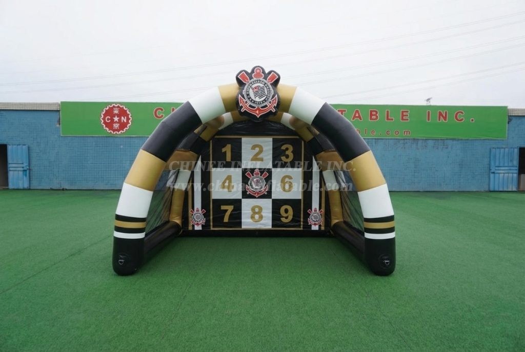 T11-7110 Corinthians Theme Inflatable Football Shoot Out Game