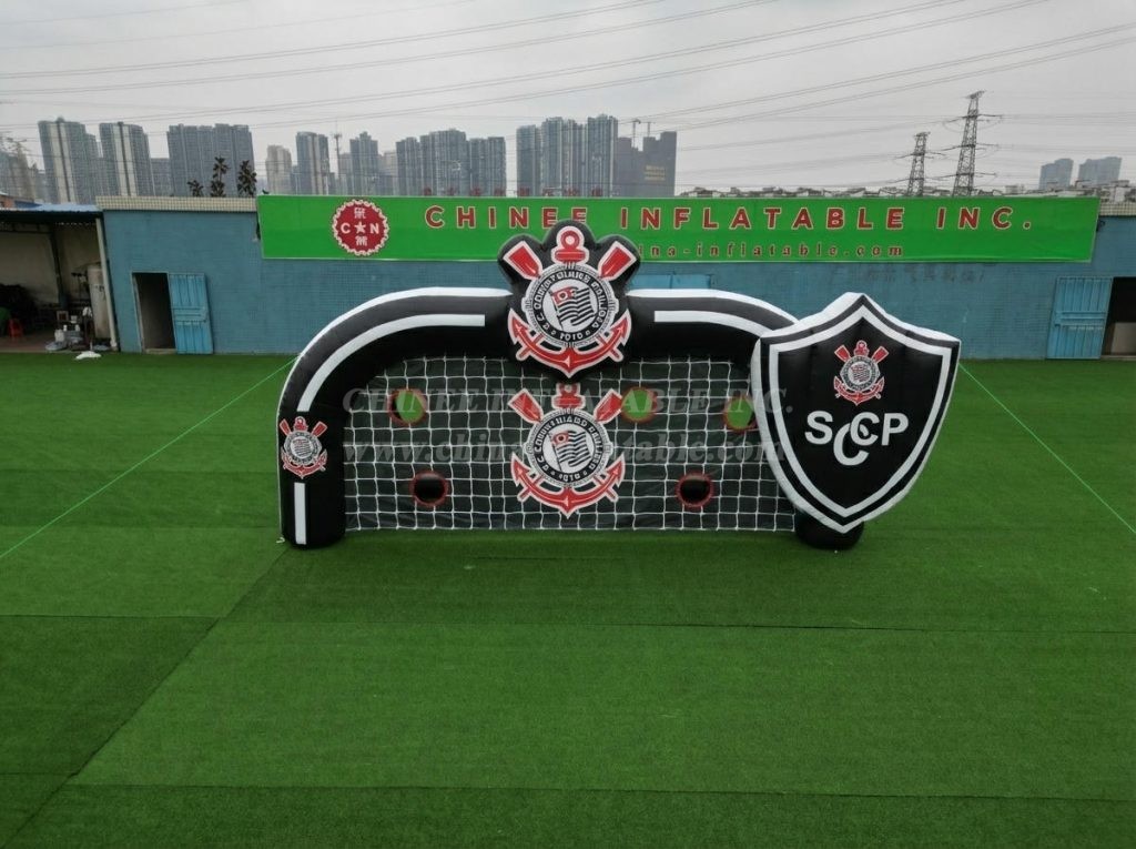 T11-7112 Corinthians Theme Inflatable Football Shoot Out Game
