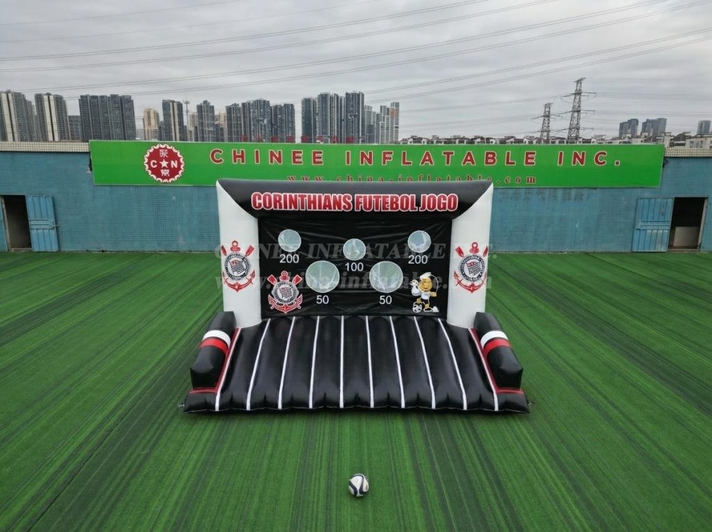 T11-7118 Corinthians Theme Inflatable Football Shoot Out Game