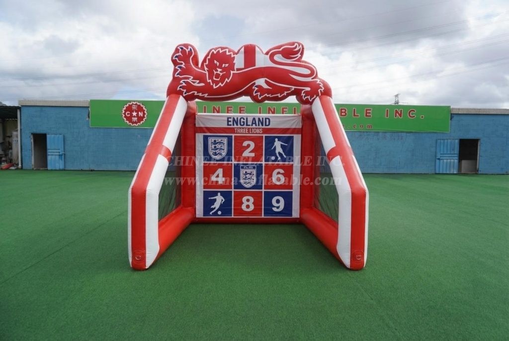 T11-7122 England National Team Theme Inflatable Football Shoot Out Game