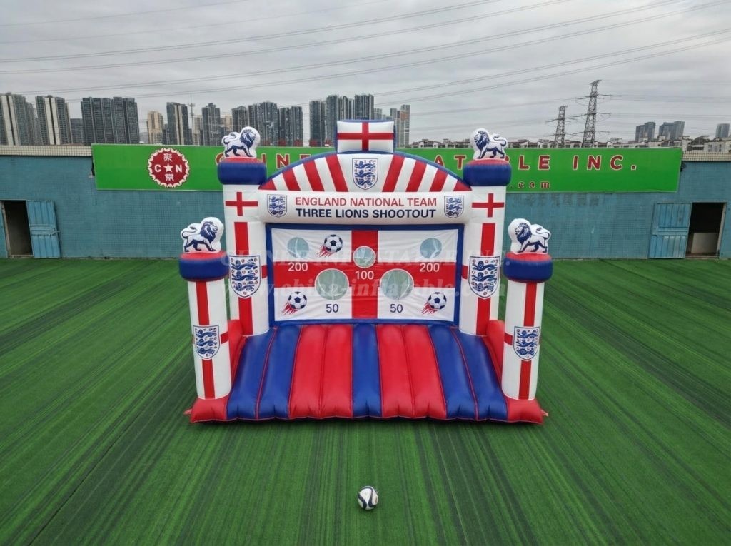 T11-7128 England National Team Theme Inflatable Football Shoot Out Game