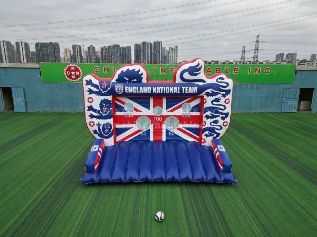 T11-7129 England National Team Theme Inflatable Football Shoot Out Game