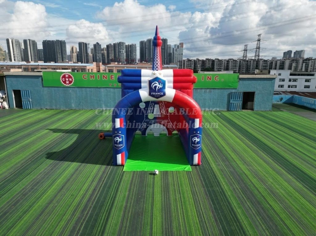 T11-7145 France National Team Theme Inflatable Football Shoot Out Game