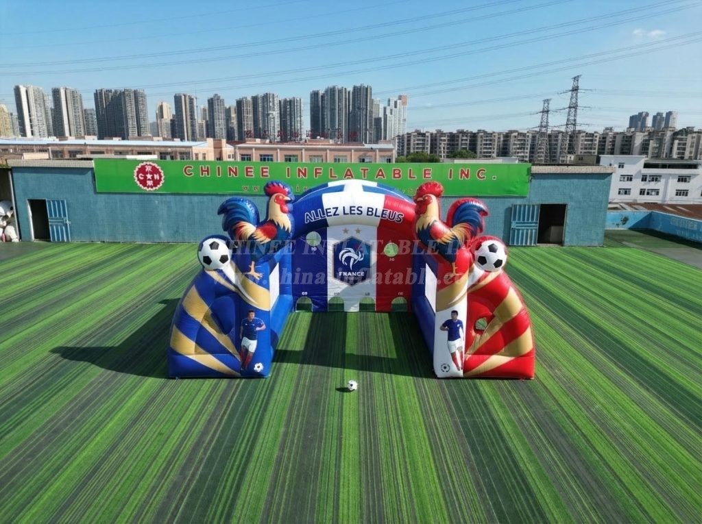 T11-7146 France National Team Theme Inflatable Football Shoot Out Game