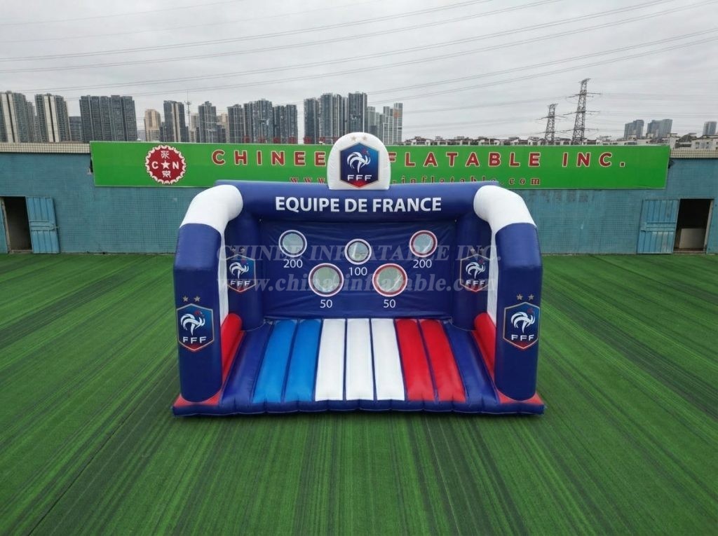 T11-7148 France National Team Theme Inflatable Football Shoot Out Game