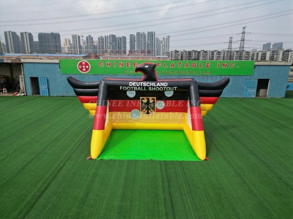T11-7152 Germany National Team Theme Inflatable Football Shoot Out Game