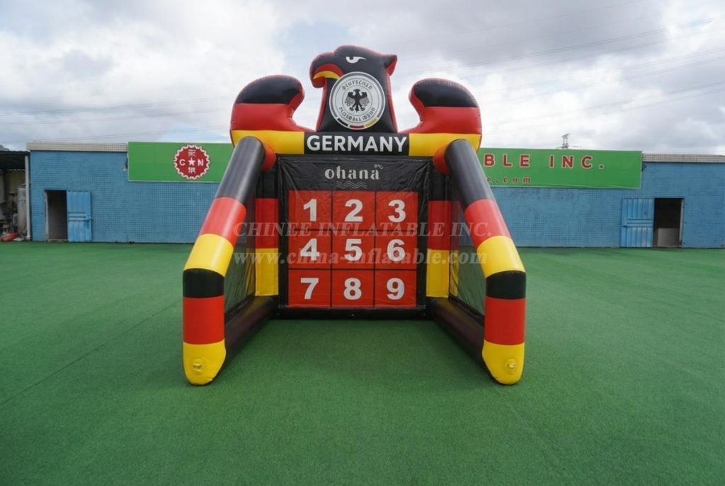 T11-7154 Germany National Team Theme Inflatable Football Shoot Out Game