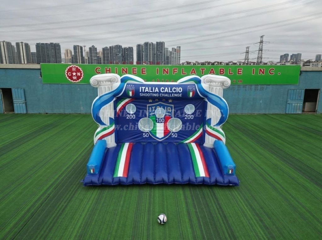 T11-7172 Italy National Team Theme Inflatable Football Shoot Out Game