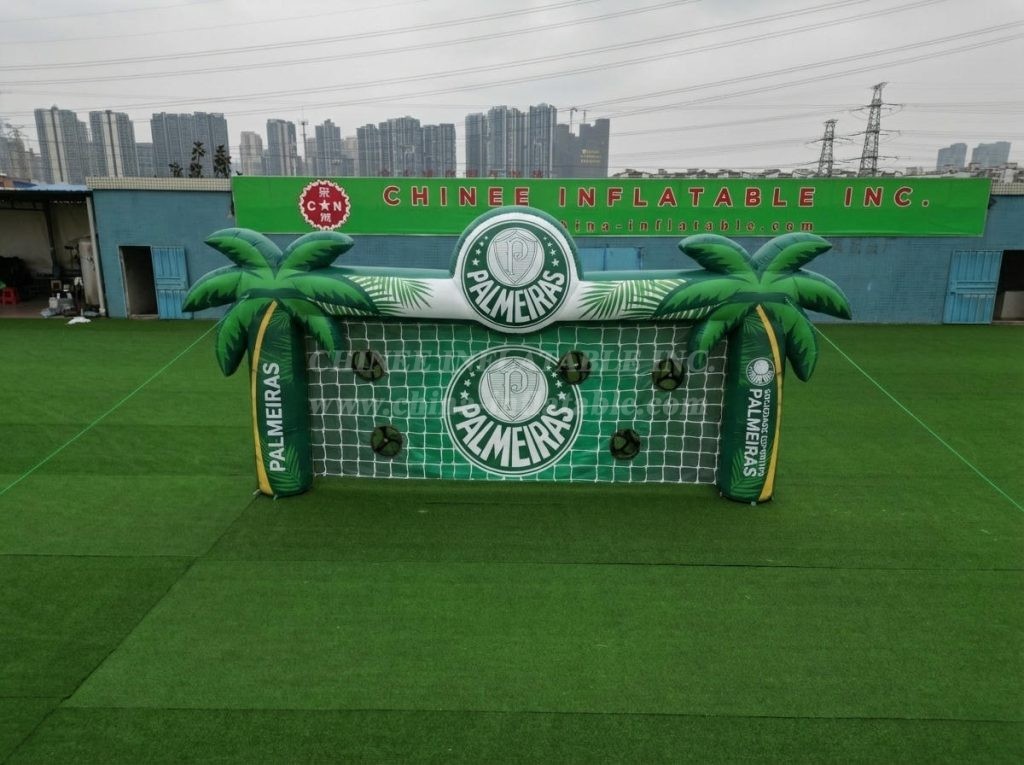 T11-7208 Palmeiras Theme Inflatable Football Shoot Out Game