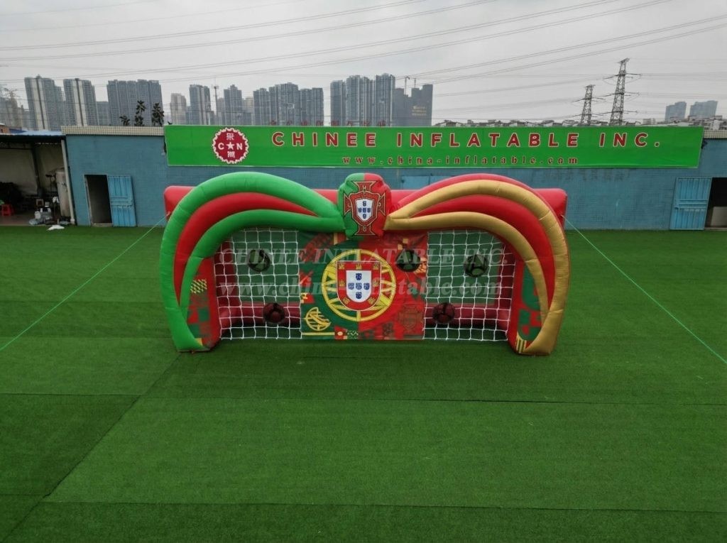 T11-7227 Portugal National Team Theme Inflatable Football Shoot Out Game