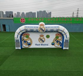 T11-7236 Real Madrid Theme Inflatable Football Shoot Out Game