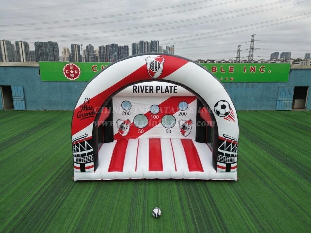 T11-7250 River Plate Theme Inflatable Football Shoot Out Game