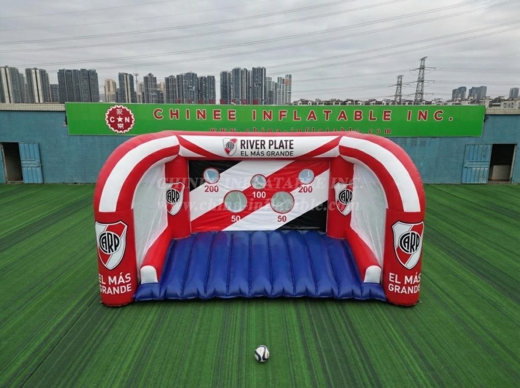 T11-7251 River Plate Theme Inflatable Football Shoot Out Game