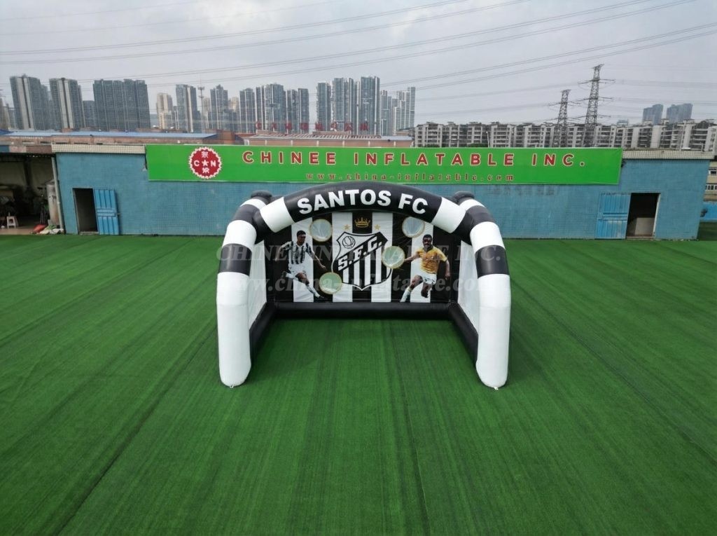 T11-7254 Santos Theme Inflatable Football Shoot Out Game