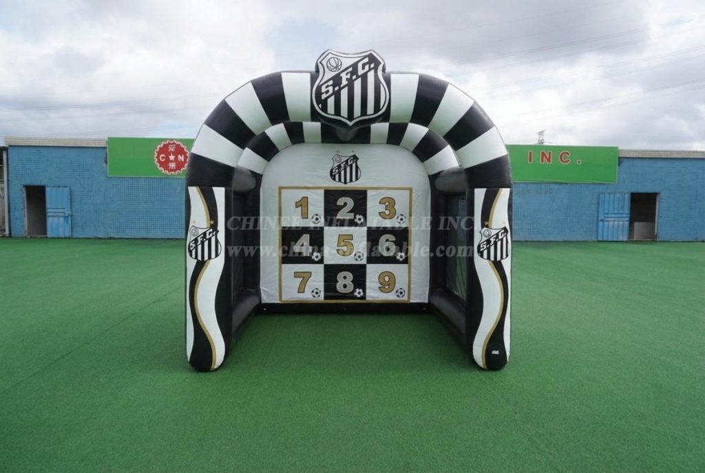 T11-7255 Santos Theme Inflatable Football Shoot Out Game