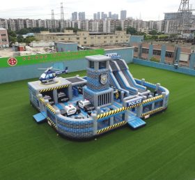 T6-6859 Police Station Theme Inflatable Playground