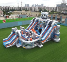 T6-6864 Robot Theme Inflatable Playground