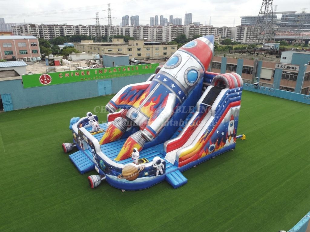 T6-6865 Rocket Theme Inflatable Playground