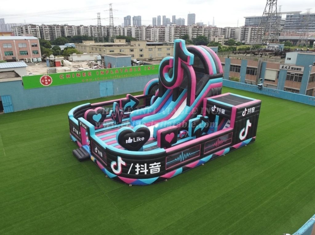 T6-6873 TikTok Theme Inflatable Playground