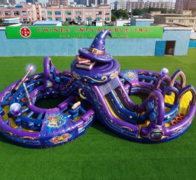 CR2-1002 Wizard Theme Ginat Inflatable Obstacle Courses Challenging Run