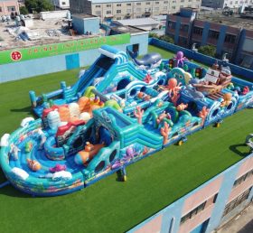 CR2-509 Ocean Theme Ginat Inflatable Obstacle Courses Challenging Run