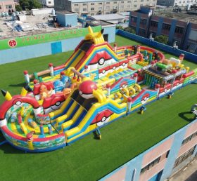 CR2-511 Pokemon Theme Ginat Inflatable Obstacle Courses Challenging Run