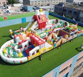 CR2-515 Snoopy Theme Ginat Inflatable Obstacle Courses Challenging Run