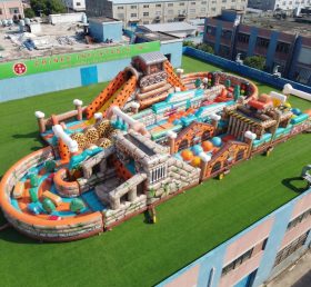 CR2-525 The Flintstones Theme Ginat Inflatable Obstacle Courses Challenging Run