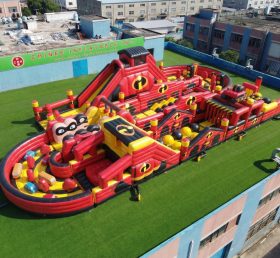 CR2-526 The Incredibles Theme Ginat Inflatable Obstacle Courses Challenging Run