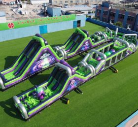 CR2-534 Alien Theme Giant Inflatable Obstacle Courses Challenging Run