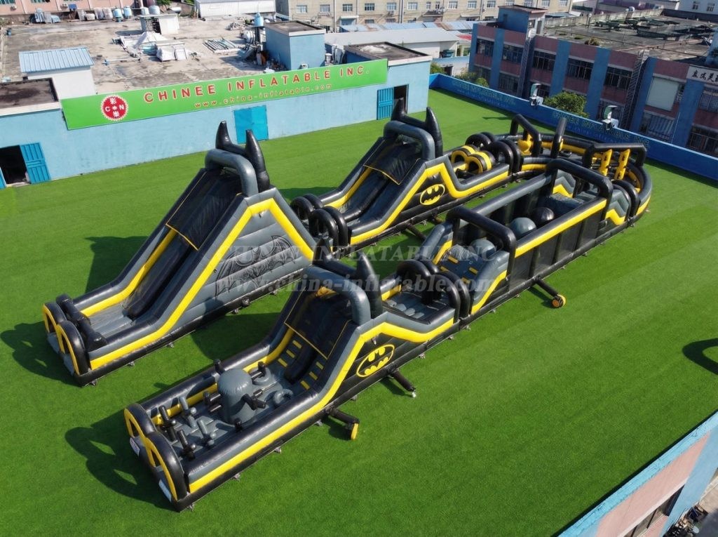 CR2-541 Batman Theme Giant Inflatable Obstacle Courses Challenging Run