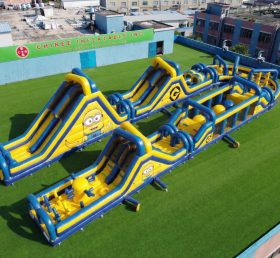 CR2-570 Minions Theme Giant Inflatable Obstacle Courses Challenging Run