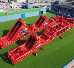 CR2-571 Miraculous Ladybug Theme Giant Inflatable Obstacle Courses Challenging Run